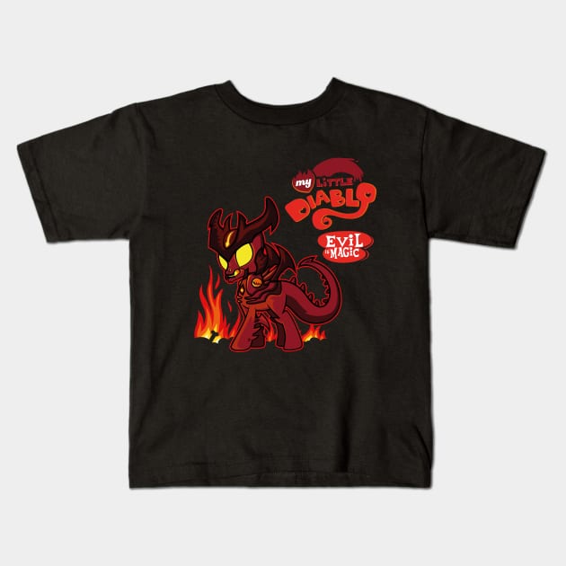 My Little Diablo Kids T-Shirt by demonigote